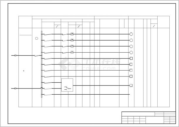 某地泵房电气系统设计规划方案cad图纸，共一份资料-图二