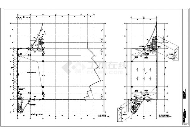 某六层24031平米文化馆建筑设计施工图纸（设游泳馆影剧院 含一层地下室）-图二