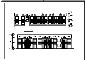 多层别墅户型建施cad设计图纸-图二
