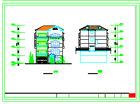 多层别墅设计建筑cad方案图纸_图1