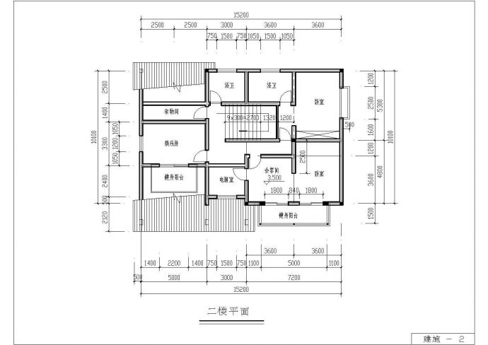 二层自建别墅全套建筑设计施工图_图1