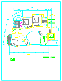 国外某别墅规划设计cad方案图-图二