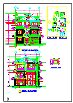 某经典豪华别墅cad设计建筑图-图二