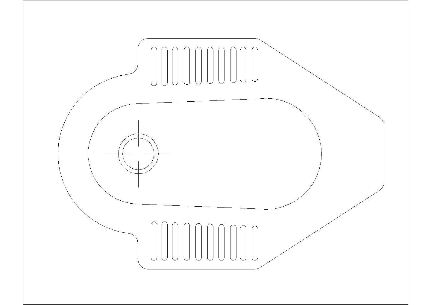 某蹲便器CAD设计节点平面