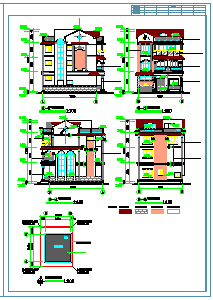 精巧型别墅建筑设计cad施工图-图一