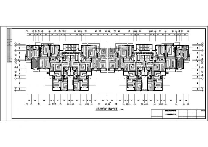 某28层高层小区地热采暖全套施工暖通图纸_图1