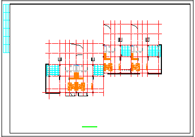 某地区联排别墅施工建筑cad设计图纸_图1
