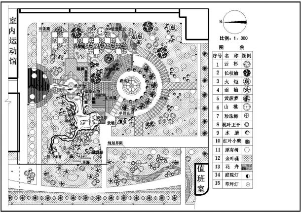公园广场绿化CAD图纸-某文化广场平面规划设计图纸-图一
