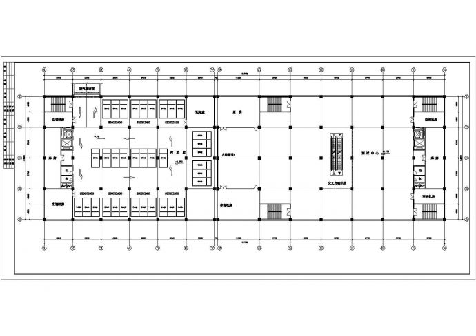 达州市某街道2800平米3层框混结构百货商场平立剖面设计CAD图纸_图1