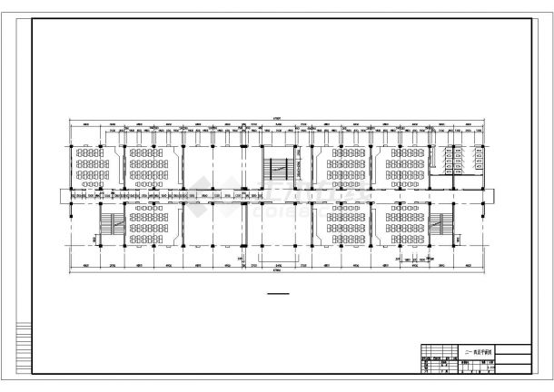 5627.7平米五层中学教学楼建筑结构图（含计算书、部分建筑图）-图一