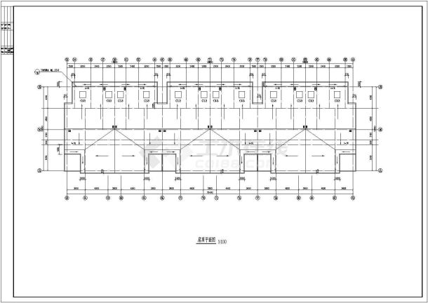 张家界碧海花园建筑设计全套施工cad图-图一