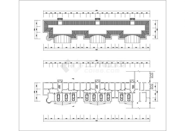 扬州市某大学3850平米六层组合结构教师住宅楼平立剖面设计CAD图纸-图一