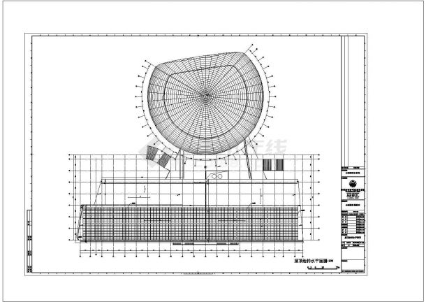 连云港某大型游泳馆全套设计CAD施工图-图二