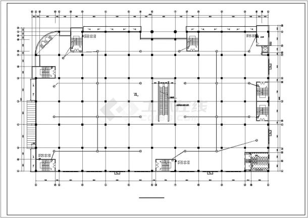 某四层商场电气设计CAD施工图-图一