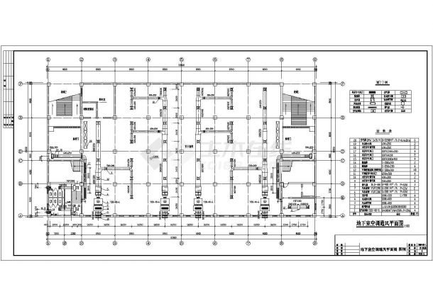 中型商场中央空调设计cad施工图-图二