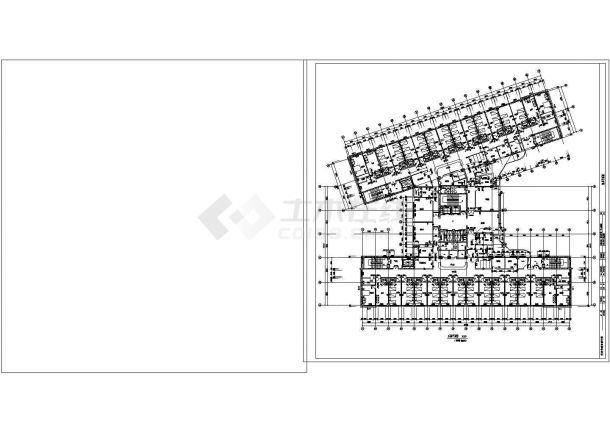 保定市第一中心医院设计施工平面图-图二