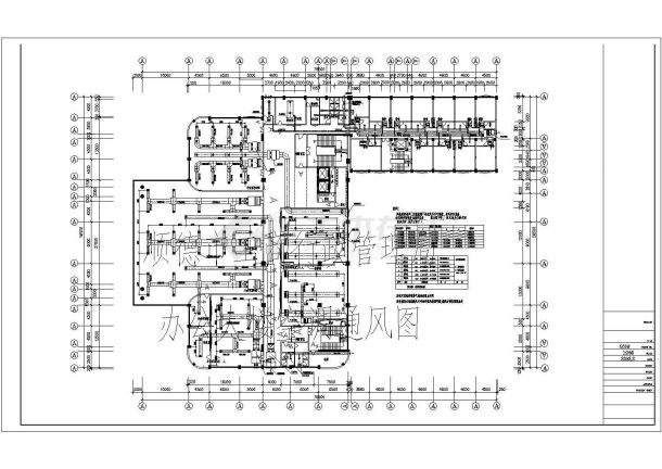 德顺工商行政管理局办公楼VR变频空调建筑设计全套施工cad图-图二