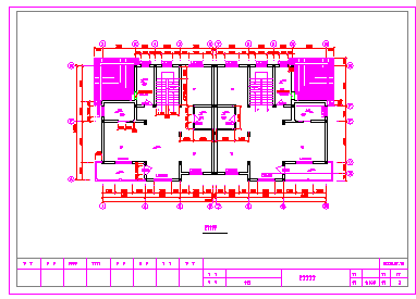 三层联体别墅设计建筑cad施工图-图一