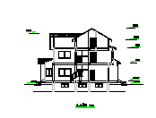 某地三层小别墅建筑cad施工设计图纸_图1