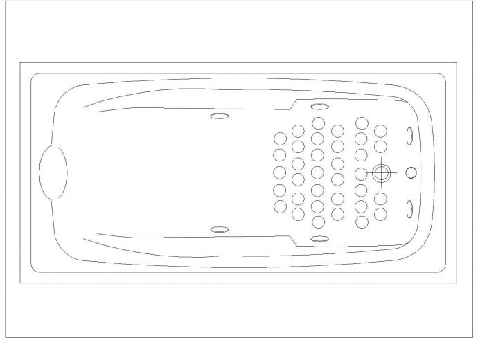 某浴缸CAD节点详细构造施工图_图1