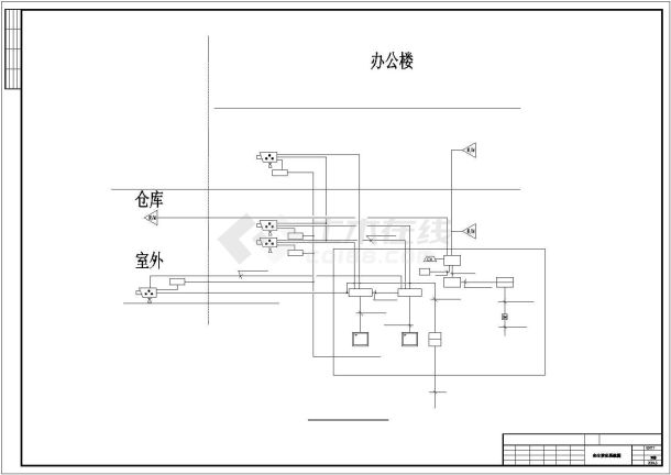 货运大楼安保消防报警系统图-图一