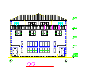 某地小别墅方案建筑设计cad施工图-图一