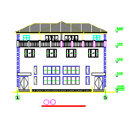 某地小别墅方案建筑设计cad施工图_图1