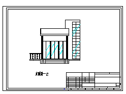 小型别墅设计方案建筑cad图纸-图二
