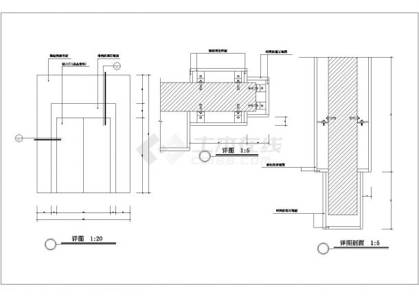某电梯间石材套CAD设计完整详细节点图-图一