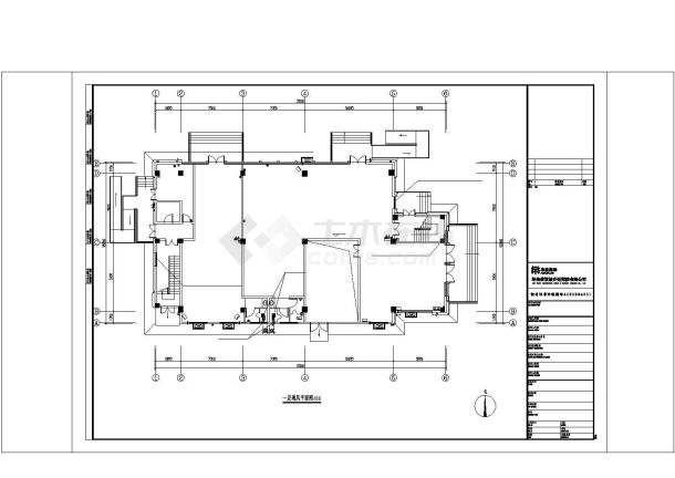 CAD暖通施工图纸-阜阳高速1#楼-图二