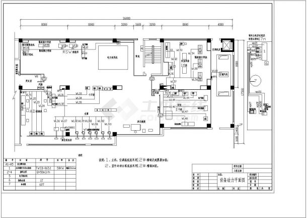 电子车间净化系统设计cad施工图-图二