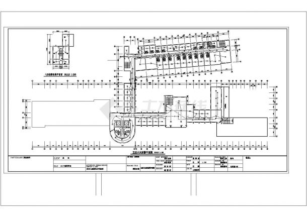 长134.83米 宽28.3米 6层医院病房楼电消施设计图纸-图一