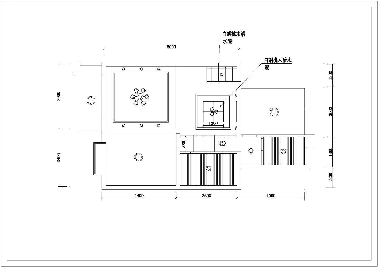北京月苑小区小户型家装设计施工图