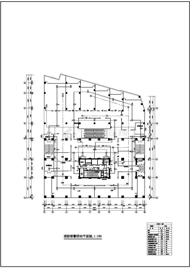 某商场电气、消防工程设计CAD施工图-图一