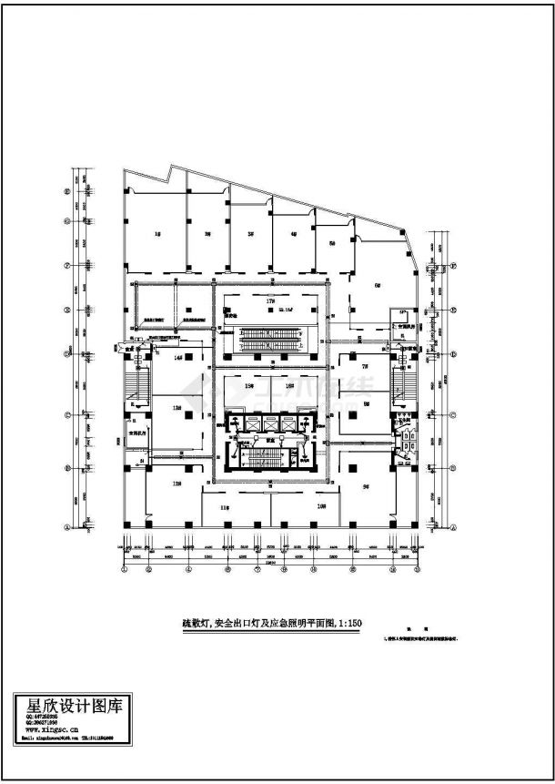 某商场电气、消防工程设计CAD施工图-图二