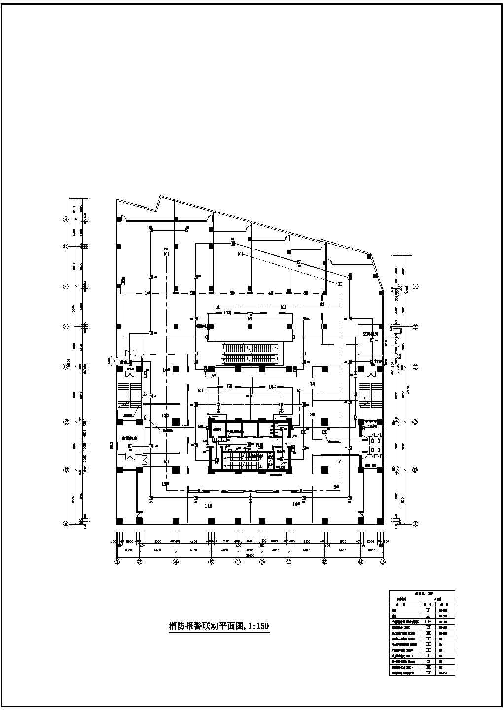 某商场电气、消防工程设计CAD施工图