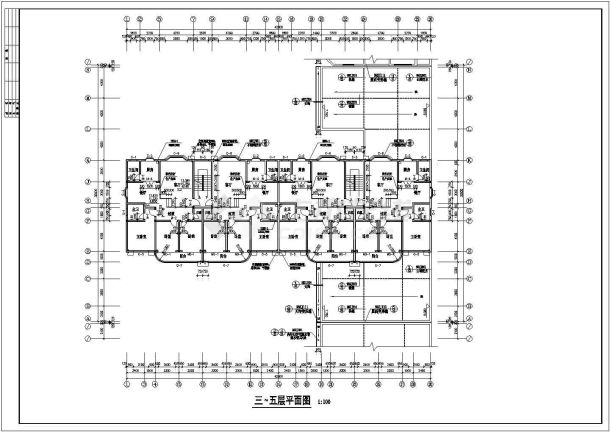 7层商务住宅楼整套建筑施工图-图一