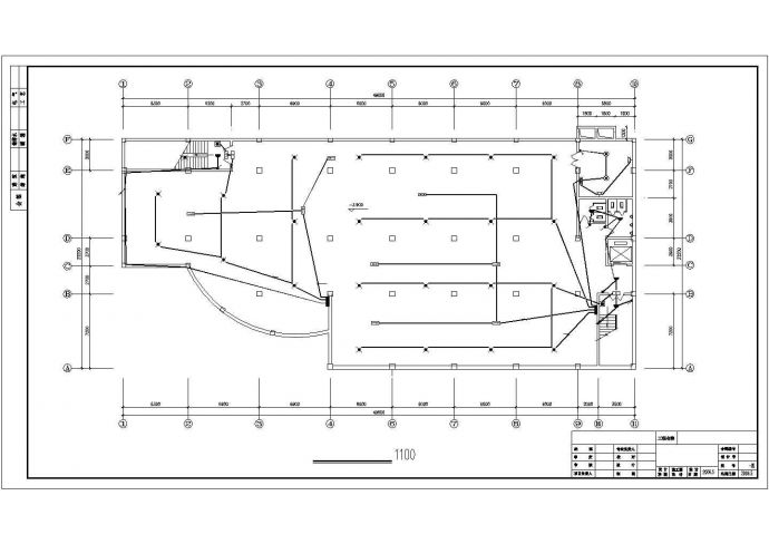 四层带地下室电气商场电气施工cad图(含强弱电设计)_图1