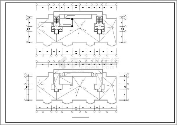 昆明骊苑花园小区16层框架住宅楼建筑设计CAD图纸（含夹层和机房层）-图一