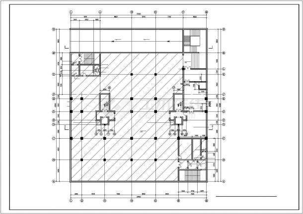 昆明骊苑花园小区16层框架住宅楼建筑设计CAD图纸（含夹层和机房层）-图二