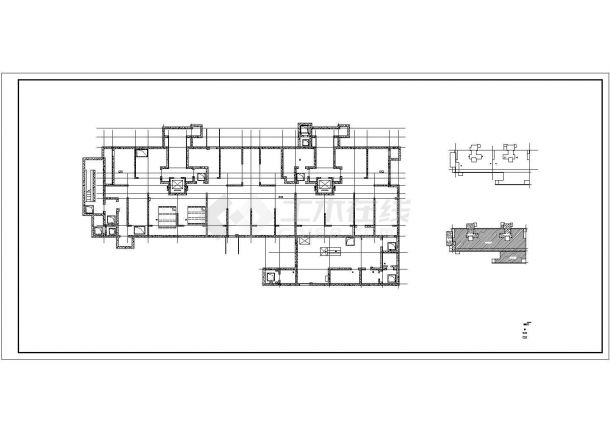乌鲁木齐市建设路某小区11层框架结构住宅楼全套建筑设计CAD图纸-图一