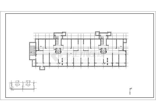 乌鲁木齐市建设路某小区11层框架结构住宅楼全套建筑设计CAD图纸-图二