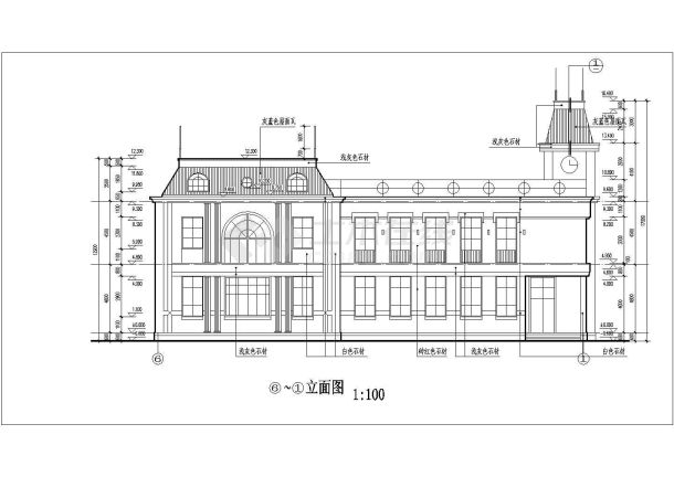 二层会所设计施工设计cad图，共6张-图二