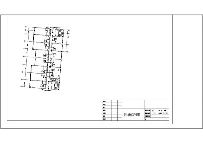 锦州宾馆空调平面设计cad施工图纸_图1