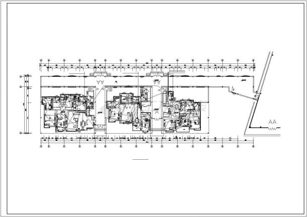 住宅小区三层会所电气设计图-图二