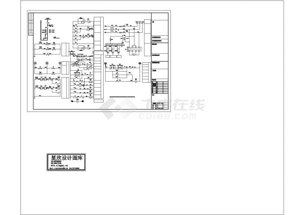 杭州小区高层商住楼强电建筑施工设计方案图-图一