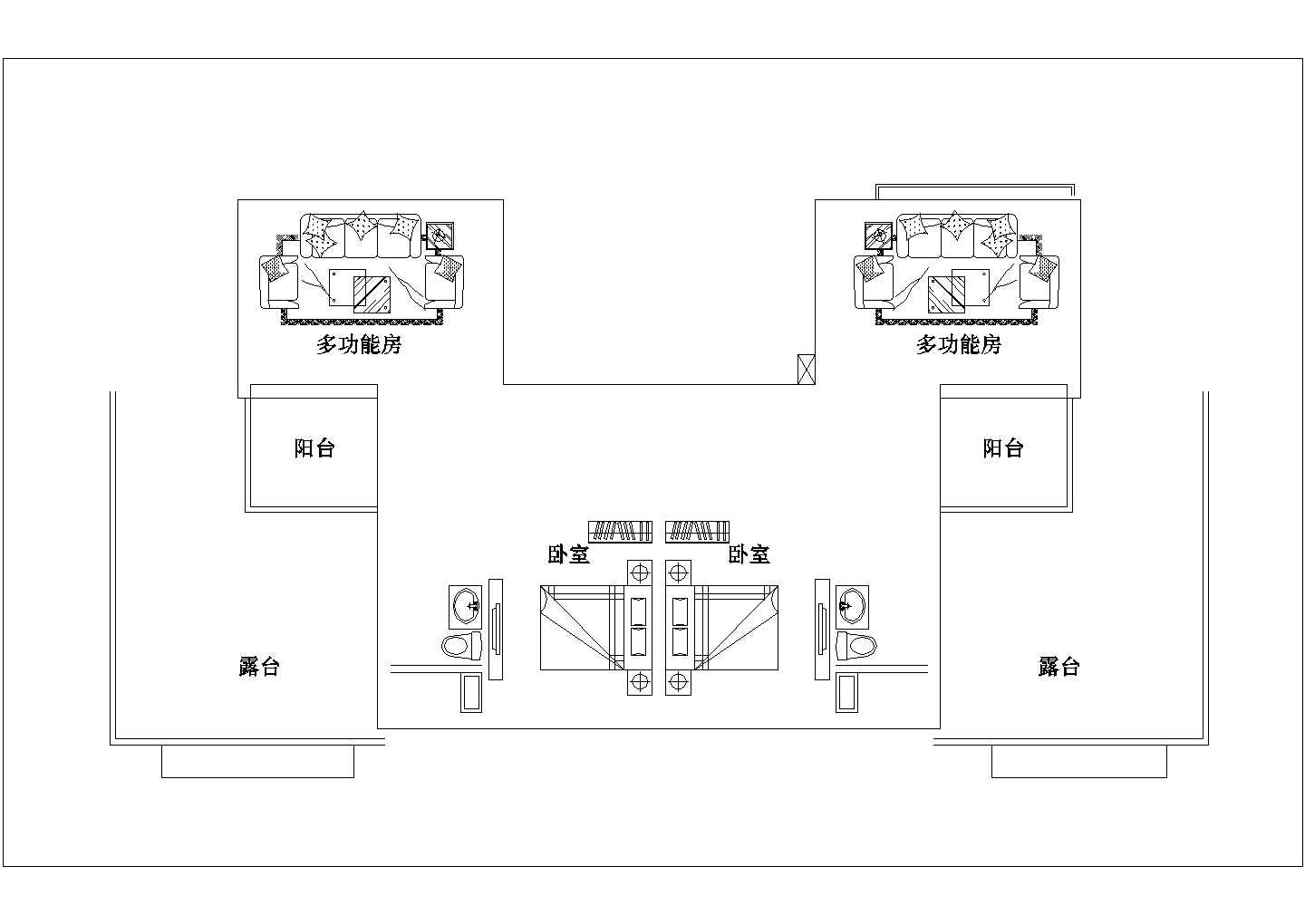 滁州市宝丽嘉园小区3层砖混结构单体高档别墅平面设计CAD图纸