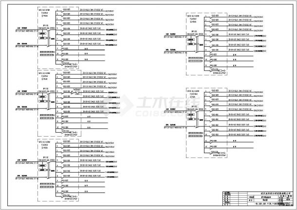 宾馆电路系统详细设计全套cad施工图-图一