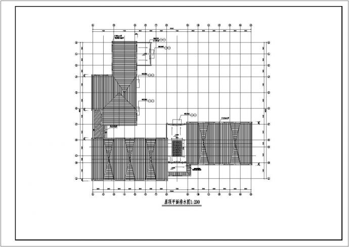 收费站及养护工区主楼建筑CAD图_图1