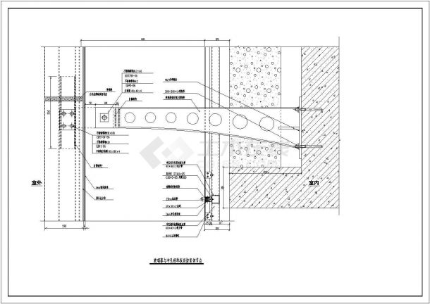 常用各种类型的铝单板幕墙安装节点全套图纸CAD方案-图一